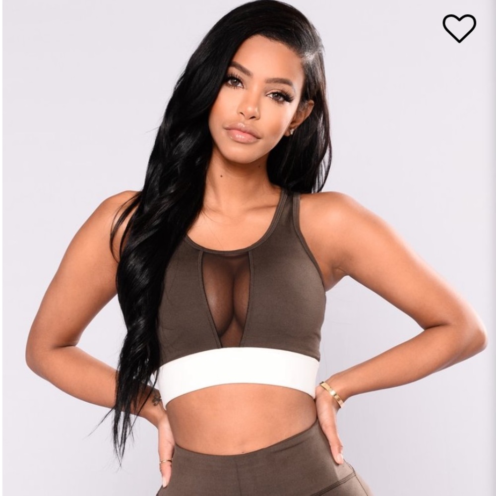 NWT BUNDLE Fashion Nova Olive Leggings & Sport bra